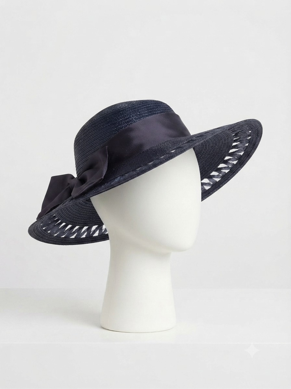 Vintage 1930s Custom Cartwheel Boater Hat – Flawless Antique Condition